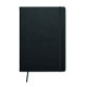 Carnet de notes A5 recyclé avec couverture rigide en PU - 200 pages lignées - Ruban marque-page assorti - Idéal pour prendre des