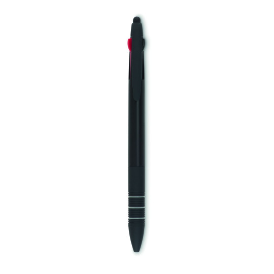Stylo bille stylet 3 couleurs MULTIPEN - Stylo pratique avec fonction stylet pour appareils électroniques