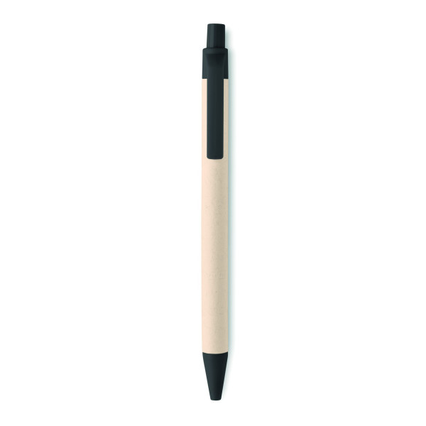 Stylo en carton de lait recyclé MITO PEN - Stylo à bille écologique en carton de lait et papier recyclé, encre bleue de qualité,
