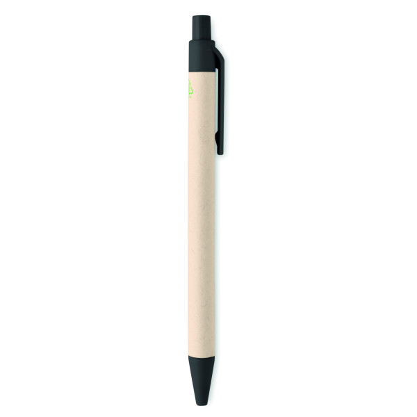 Stylo en carton de lait recyclé MITO PEN - Stylo à bille écologique en carton de lait et papier recyclé, encre bleue de qualité,
