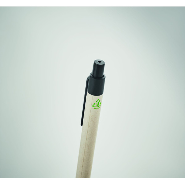 Stylo en carton de lait recyclé MITO PEN - Stylo à bille écologique en carton de lait et papier recyclé, encre bleue de qualité,
