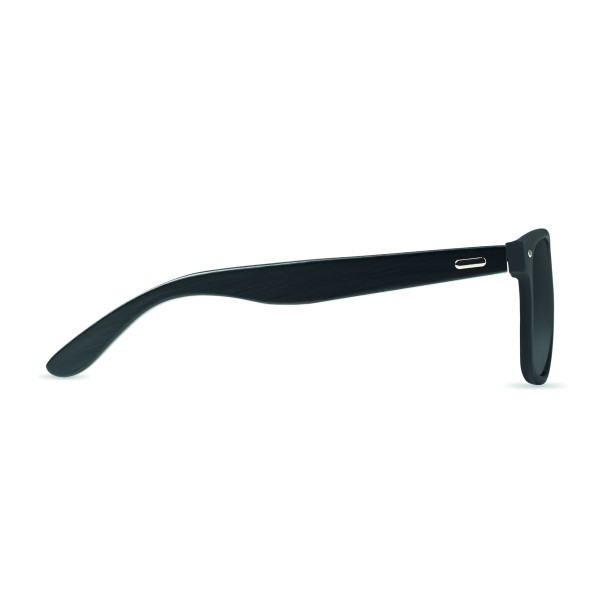 Lunettes de soleil bambou RHODOS avec étui assorti en bambou - Protection UV400 - Style moderne - Idéal pour les activités en ex