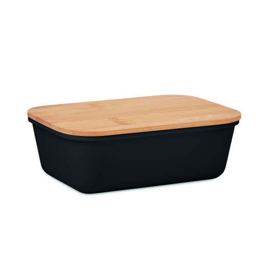 Boîte à lunch couvercle bambou THURSDAY - Boîte à lunch écologique en PP avec couvercle en bambou - 1L - Réutilisable - Idéale p