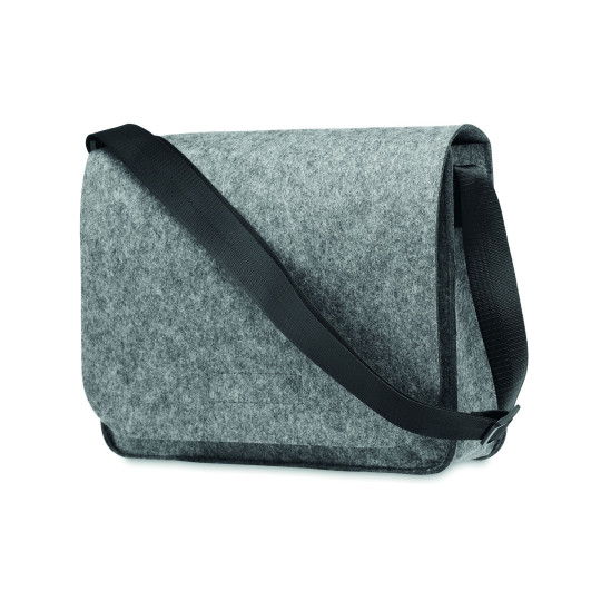 Sac messager en feutre RPET BAGLO - Sac écologique pour ordinateur portable et effets personnels - BCM Goodies