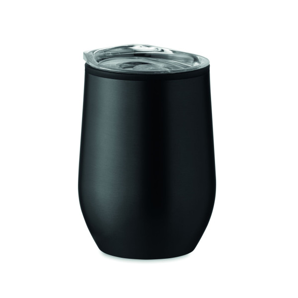 Tasse double paroi 350 ml CHIN CHAN - Tasse en acier inoxydable pour boissons chaudes - Pratique et durable