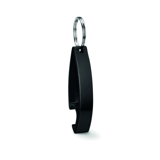 Décapsuleur porte-clés COLOUR TWICES en aluminium brillant - BCM Goodies