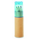 Ensemble de 6 crayons de couleur PETIT LAMBUT avec tube cartonné - Idéal pour enfants et adultes - Couleurs vives - Non toxiques