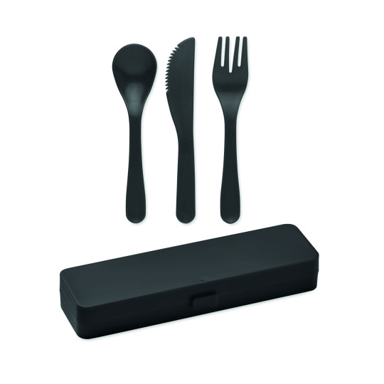 Set de couverts en PP RIGATA réutilisable et personnalisable - BCM Goodies