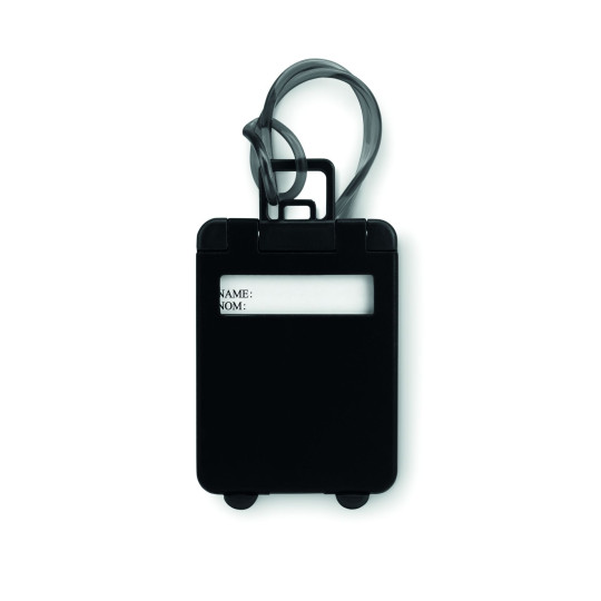 Étiquette de bagage en plastique TRAVELLER personnalisable - Accessoire indispensable pour voyageurs - Pratique et fiable - Idéa