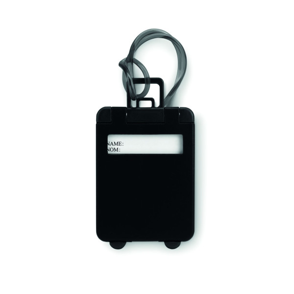 Étiquette de bagage en plastique TRAVELLER personnalisable - Accessoire indispensable pour voyageurs - Pratique et fiable - Idéa