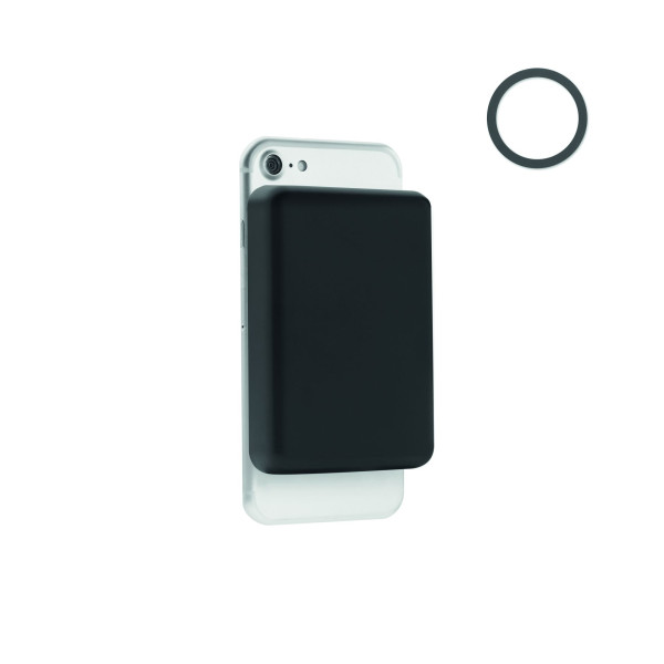 Chargeur sans fil magnétique DOUBLETIC en bambou pour iPhone® 12 et modèles ultérieurs - Recharge rapide 15W