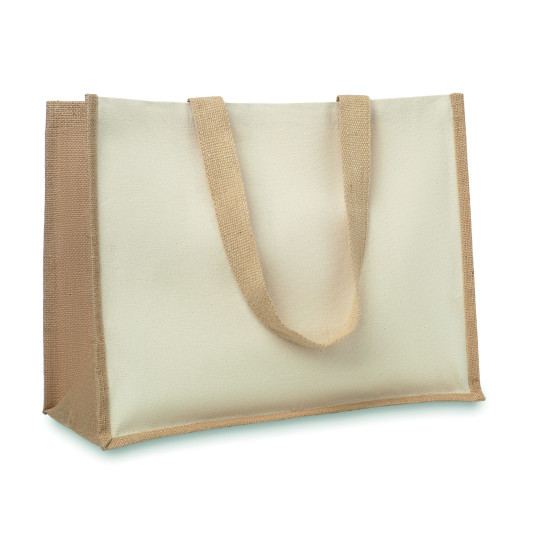 Sac de courses en toile de jute laminée Campo de Fiori - BCM Goodies