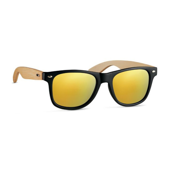 Lunettes de soleil en bambou California Touch personnalisables pour entreprise - BCM Goodies