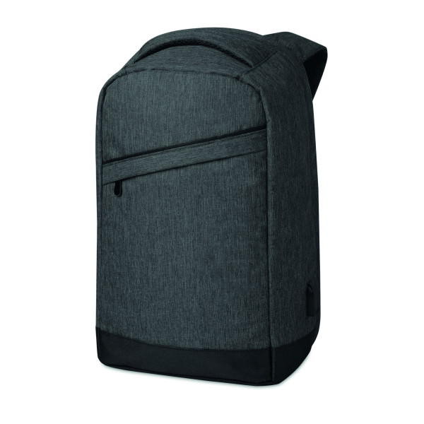 Sac à dos antivol BERLIN en polyester 600D - Idéal pour les voyages et les déplacements - Avec compartiment pour ordinateur port