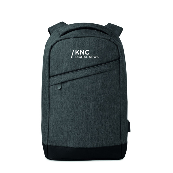 Sac à dos antivol BERLIN en polyester 600D - Idéal pour les voyages et les déplacements - Avec compartiment pour ordinateur port