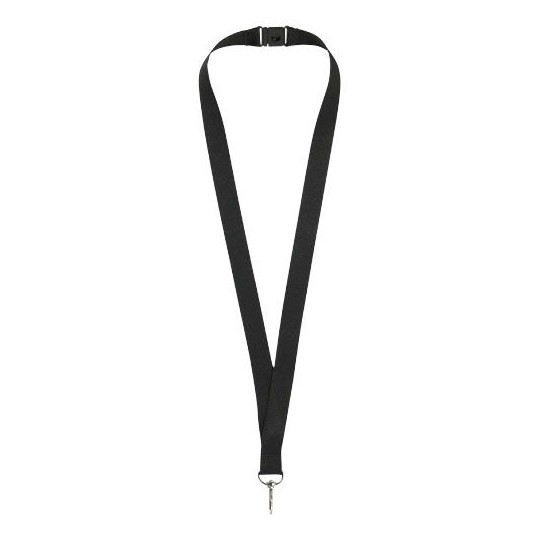 Tour de cou avec fermeture anti-étranglement Lago - Accessoire pratique et sécurisé pour badges et clés - Personnalisation doubl