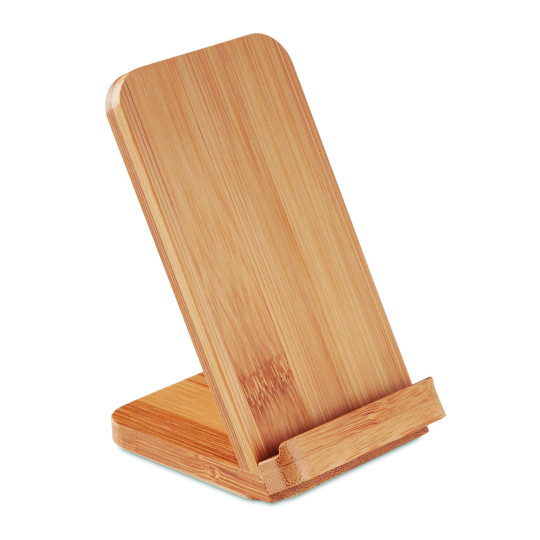Chargeur sans fil en bambou WIRESTAND - Recharge pratique et esthétique - BCM Goodies