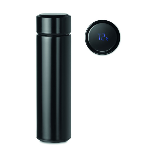 Bouteille avec thermomètre POLE en acier inoxydable à double paroi - BCM Goodies
