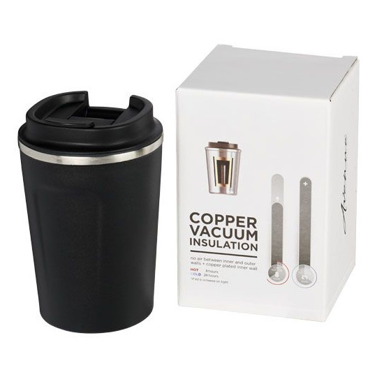 Gobelet avec isolation par le vide et couche de cuivre 360ml étanche Thor - Accessoire indispensable pour boissons chaudes et fr