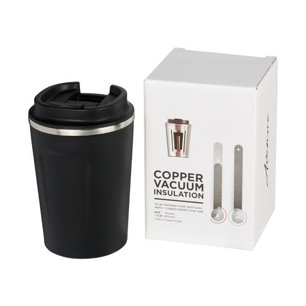 Gobelet avec isolation par le vide et couche de cuivre 360ml étanche Thor - Accessoire indispensable pour boissons chaudes et fr