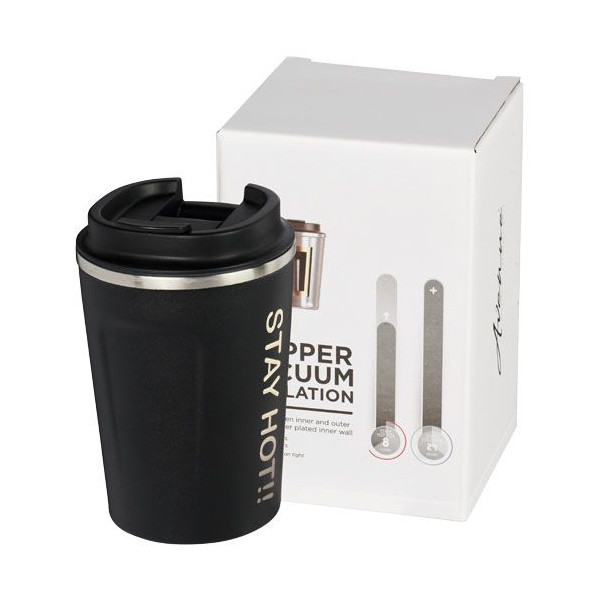Gobelet avec isolation par le vide et couche de cuivre 360ml étanche Thor - Accessoire indispensable pour boissons chaudes et fr