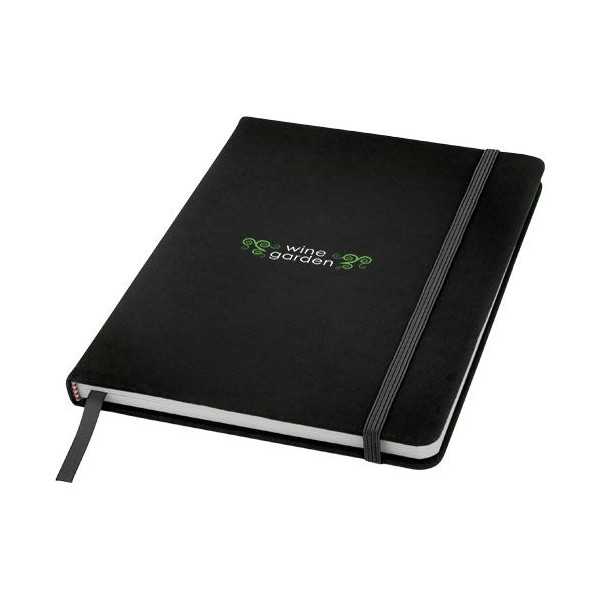 Carnet de notes A5 Spectrum avec pages blanches - Personnalisable - Idéal pour les notes, idées et croquis - Fermeture élastique