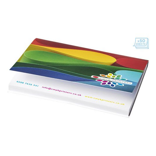 Post-its Sticky-Mate® avec couverture souple A7 100 x 75mm - BCM Goodies