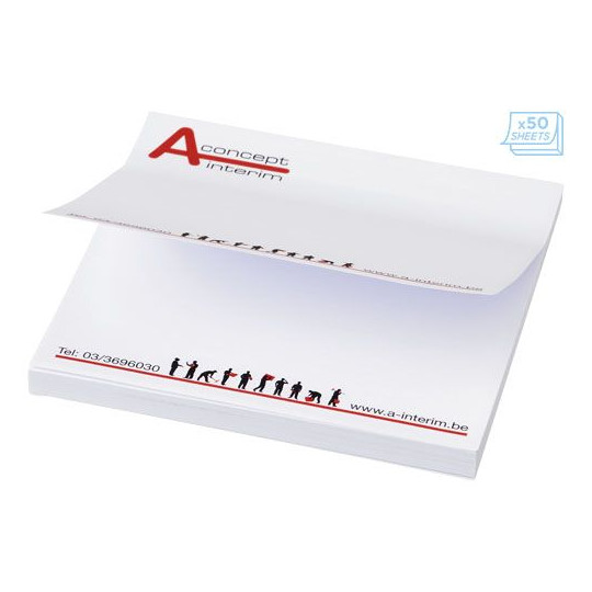 Mémo-autocollants Sticky-Mate® - Feuilles auto-collantes vierges en différentes couleurs
