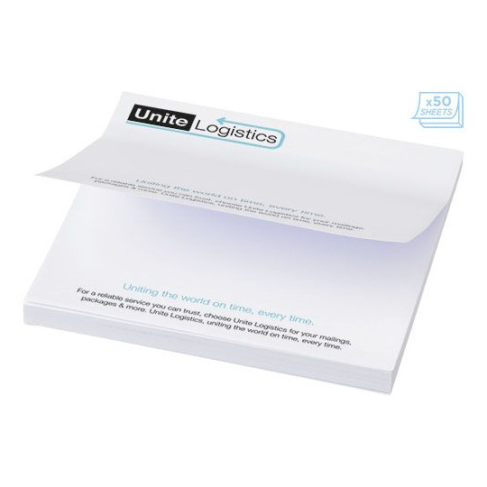Mémo-autocollants Sticky-Mate® 100x100mm personnalisables pour la prise de notes et l'organisation - BCM Goodies
