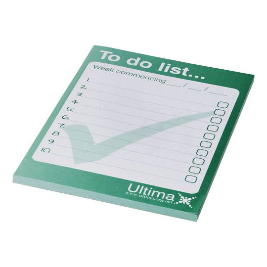 Bloc-notes Desk-Mate® A6 personnalisable - Feuilles blanches de haute qualité - Idéal pour les notes, croquis et listes de tâche