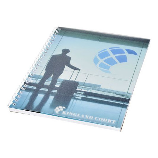 Cahier Desk-Mate® A5 à spirales avec couverture polypropylène - BCM Goodies