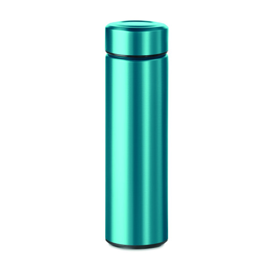 Gourde isotherme personnalisable en acier inoxydable - 425 ml - Infuseur de thé - Anti-fuite