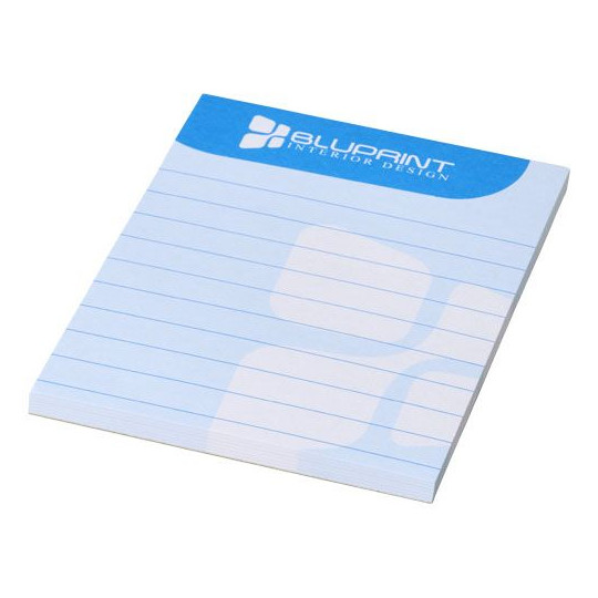 Bloc-notes Desk-Mate® A7 personnalisable avec logo - 25, 50 ou 100 feuilles - fabriqué en Angleterre - 16 grammes