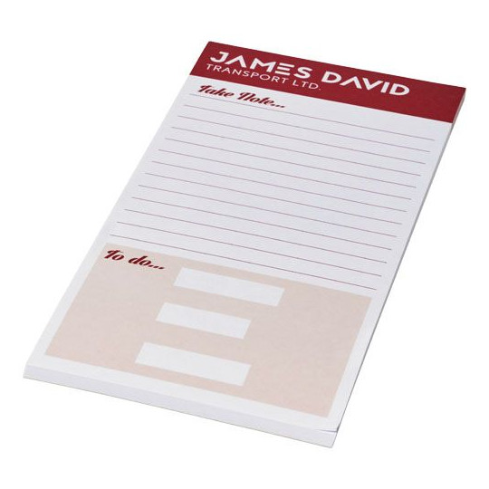 Bloc-notes Desk-Mate® 99 x 210 mm - Bloc-notes personnalisable pour entreprises