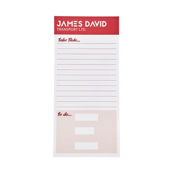 Bloc-notes Desk-Mate® 99 x 210 mm - Bloc-notes personnalisable pour entreprises