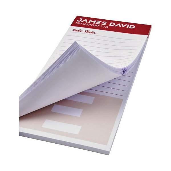 Bloc-notes Desk-Mate® 99 x 210 mm - Bloc-notes personnalisable pour entreprises