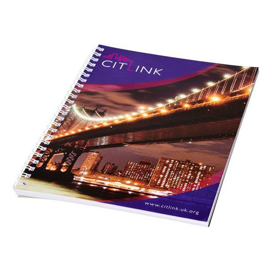 Carnet Desk-Mate® A4 à spirales personnalisable pour entreprise - BCM Goodies