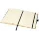 Carnet de notes A5 thermo PU en liège Evora - Carnet ligné en papier crème avec couverture rigide en liège et fermeture élastiqu