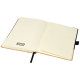Carnet de notes A5 thermo PU en liège Evora - Carnet ligné en papier crème avec couverture rigide en liège et fermeture élastiqu