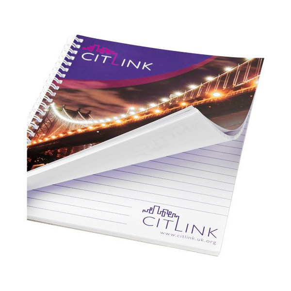 Carnet Desk-Mate® A4 à spirales personnalisable pour entreprise - BCM Goodies
