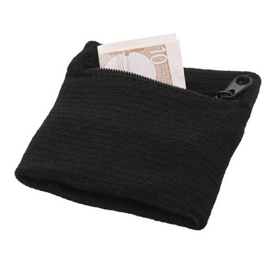Poignet éponge avec zipper en coton doux pour argent sécurisé | BCM Goodies