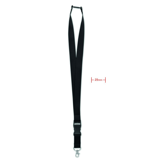 Lanyard crochet métal 25mm WIDE LANY - Accessoire pratique pour badges et clés - BCM Goodies