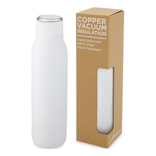 Bouteille isotherme Marka 600 ml en acier inoxydable pour entreprise et activités plein air - BCM Goodies