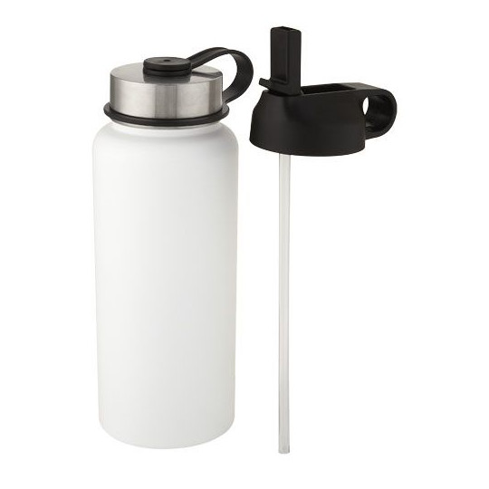 Bouteille de sport isotherme Supra 1L avec couche de cuivre et 2 couvercles - BCM Goodies