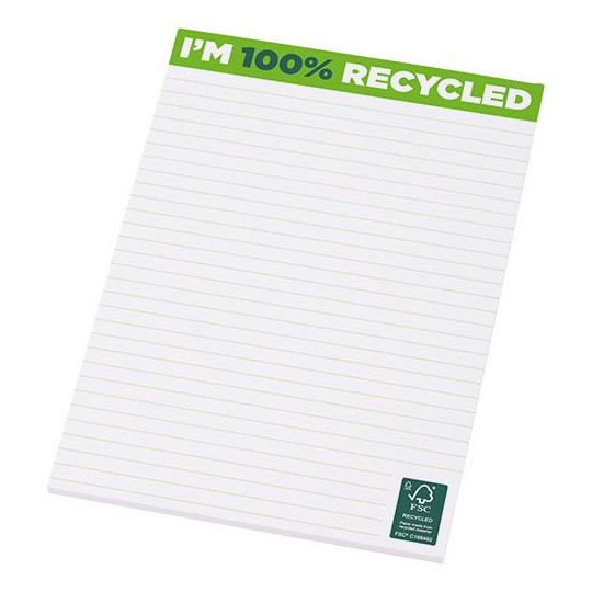 Bloc-notes A5 recyclé Desk-Mate® personnalisable avec logo - BCM Goodies