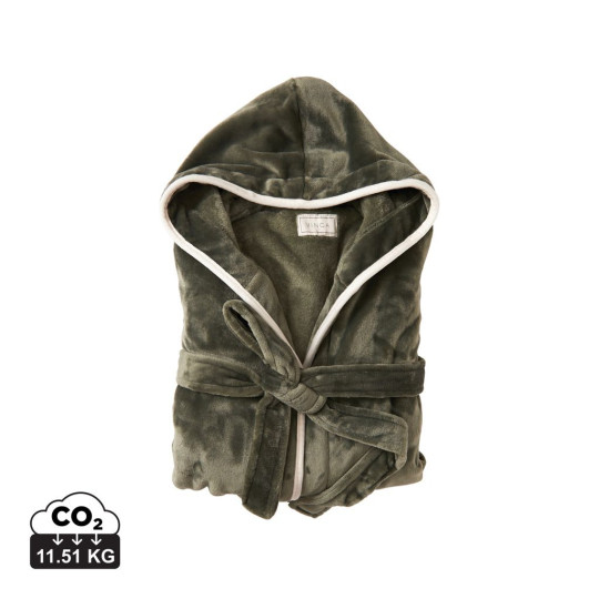 Peignoir de luxe en peluche VINGA RPET GRS Louis taille S-M - Peignoir écologique et luxueux pour cadeau d'entreprise respo