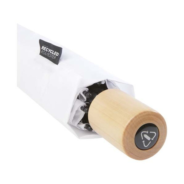 Parapluie pliable en PET recyclé Birgit - Accessoire écologique et pratique pour la pluie - BCM Goodies
