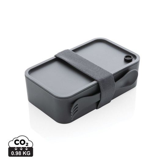 Boîte à lunch en PP avec cuichette - Accessoire repas pratique et élégant