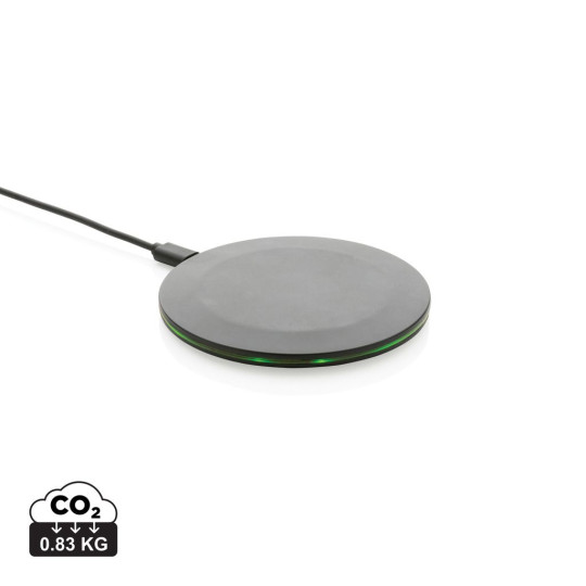 Chargeur sans fil 15W en plastique recyclé RCS - Solution de chargement rapide et écologique