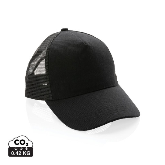 Casquette de routier 5 panneaux coton recyclé Impact AWARE™ - BCM Goodies
